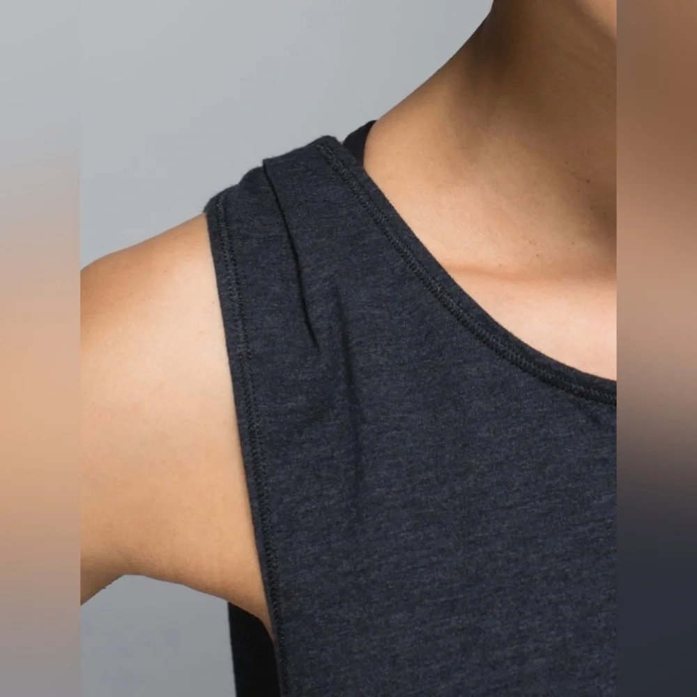 Lululemon Salutation To Savasana Dress Heathered Black